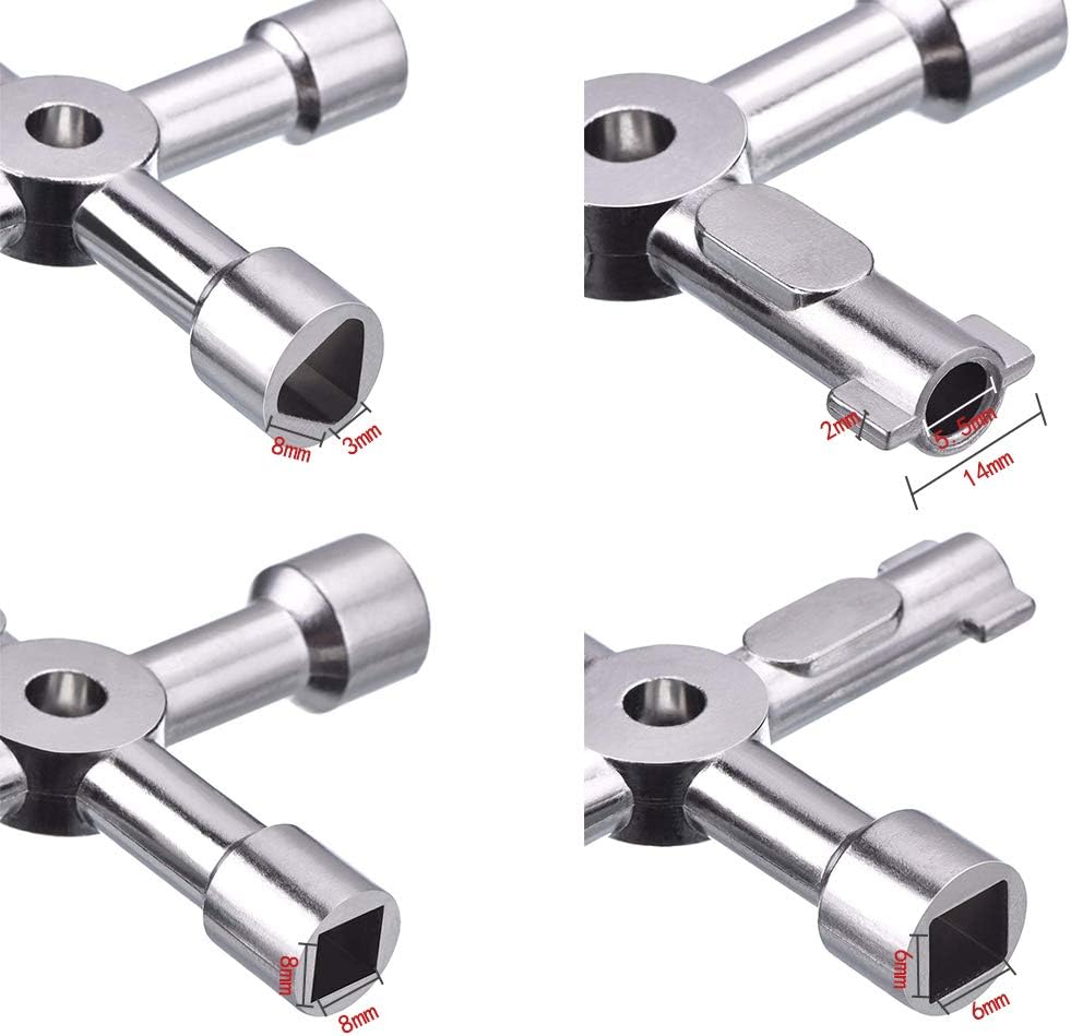 UOWAN Meter Box Key and Radiator Key, 1PCS Radiator Bleed Valve Key ...