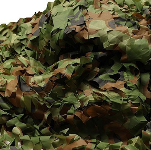 INorton Woodland Camo Netting Camouflage, 6.5×13ft Military Camo Mesh Netting,Hunting Shooting Blind Sunscreen Nets,Fit for Camping,Fishing,Party Decoration