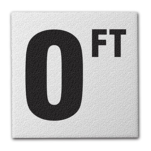 Ceramic Swimming Pool Deck Depth Marker 