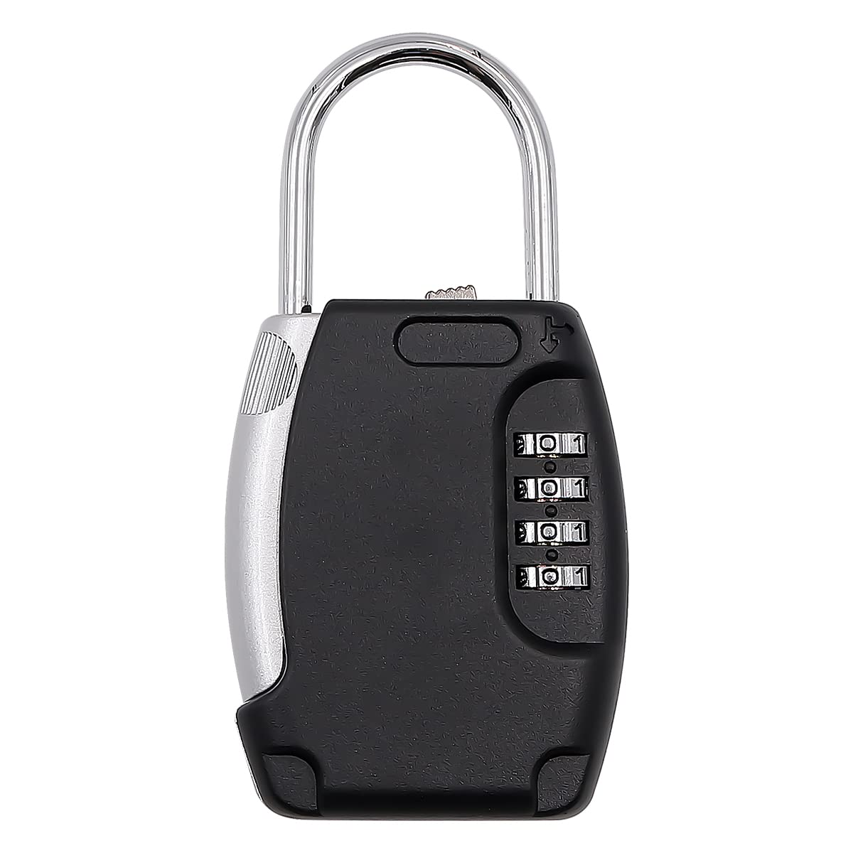 NUZAMAS Heavy Duty Combiniation Padlock, Storage Lock Box Key Storage Safe Box Lock, Indoor Outdoor 4 Digit Waterproof Padlock Security