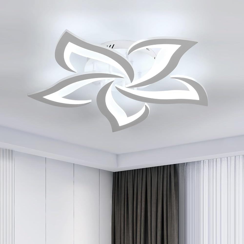 Riserva 60W LED Ceiling Light Petal Design 6500K White Φ60cm