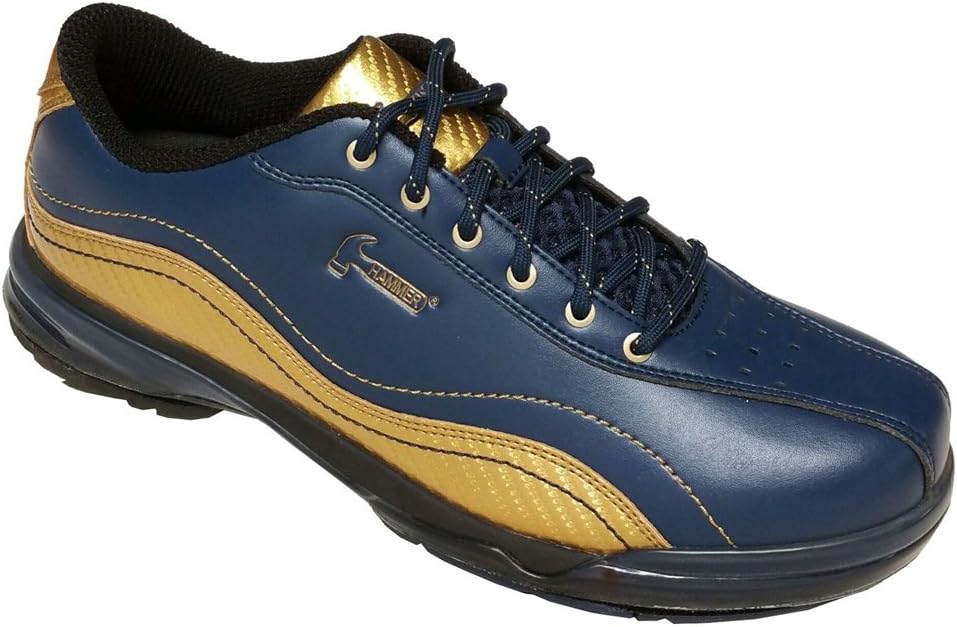 navy and gold shoes