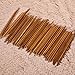 Whitelotous 55Pcs 11sizes Double Pointed Carbonized Bamboo Knitting Needles 5