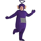 Adult Purple Teletubbies Tinky Winky Costume - Jumpsuit, Mitts, Headpiece, Foot Covers
