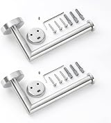 HITSLAM Brushed Steel Toilet Roll Holder Wall Mounted SUS 304 view 6