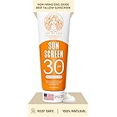 Eat My Face Mineral Tinted Sunscreen for Face SPF 30 | Waterproof with Non-Nano Zinc Oxide | Travel Size Lotion for Sensitive Skin | Water Resistant Sunblock for Beach & Sports, Vanilla Scented