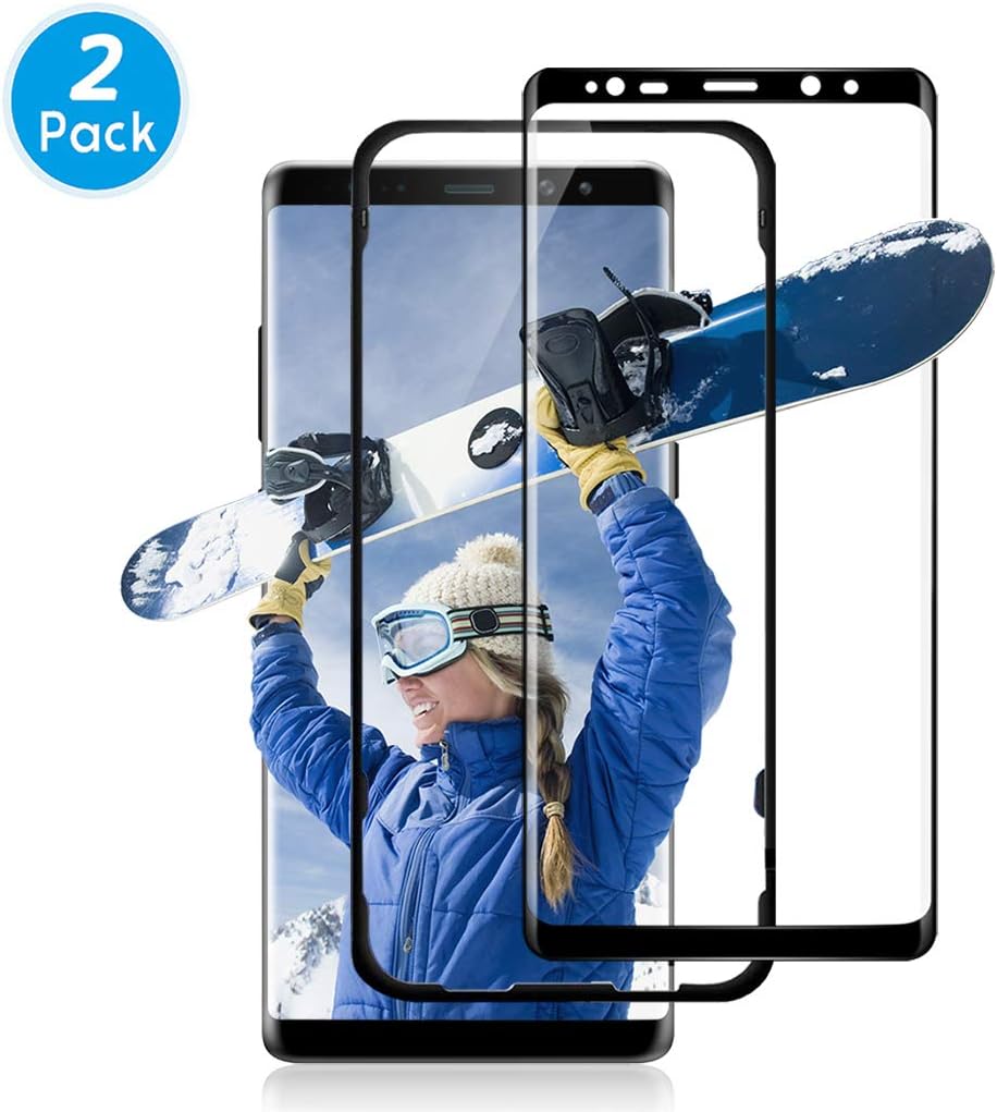 Besiva (2 Packs) Screen Protector Designed for Samsung Galaxy Note 9, Premium HD Clarity Edge to Edge Coverage Protection Tempered Glass Screen Protector for Samsung Galaxy Note 9,A12