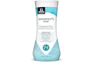 Summer's Eve Fragrance Free All-Over Feminine Wash, Gentle pH-Balanced Body Wash for Women, Removes Vaginal Odor, 15 Fl Oz