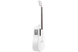 LAVA ME PLAY Smart Guitars,HILAVA 2.0 System Acoustic Electric Guitar,Right Handed 6 Steels String Acustica Guitarra For Adults & Teens & Beginner (36', LITE BAG,Sail White)