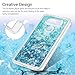 LG V20 Case, Glitter Liquid Case Cover Quicksand Bling Sparkle Shiny Moving Flowing Love Heart Slim Thin Soft TPU Bumper Protector Skin Shell for Girls with Stylus Pen Dust Plug ZSTVIVA - Blue