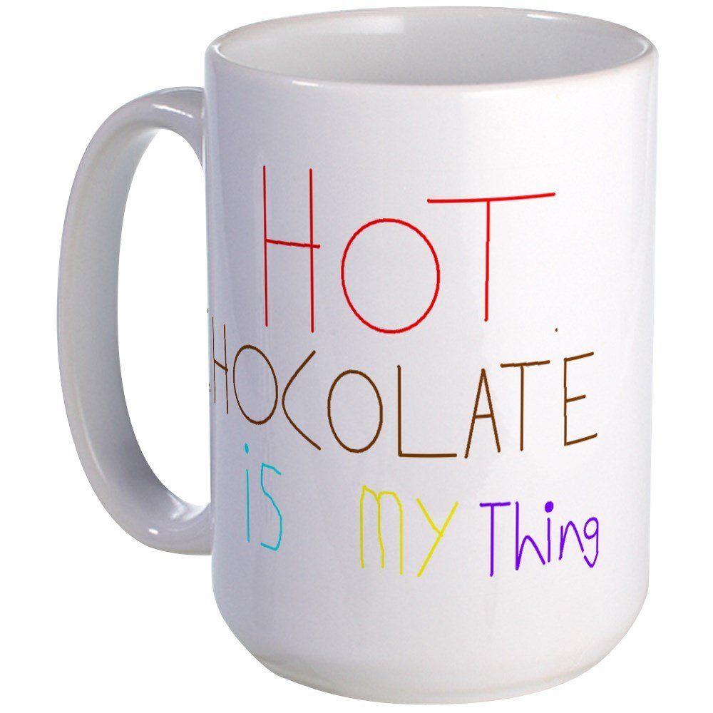 CafePress Large Hot Chocolate Mug Coffee Mug, Large 15 oz. White