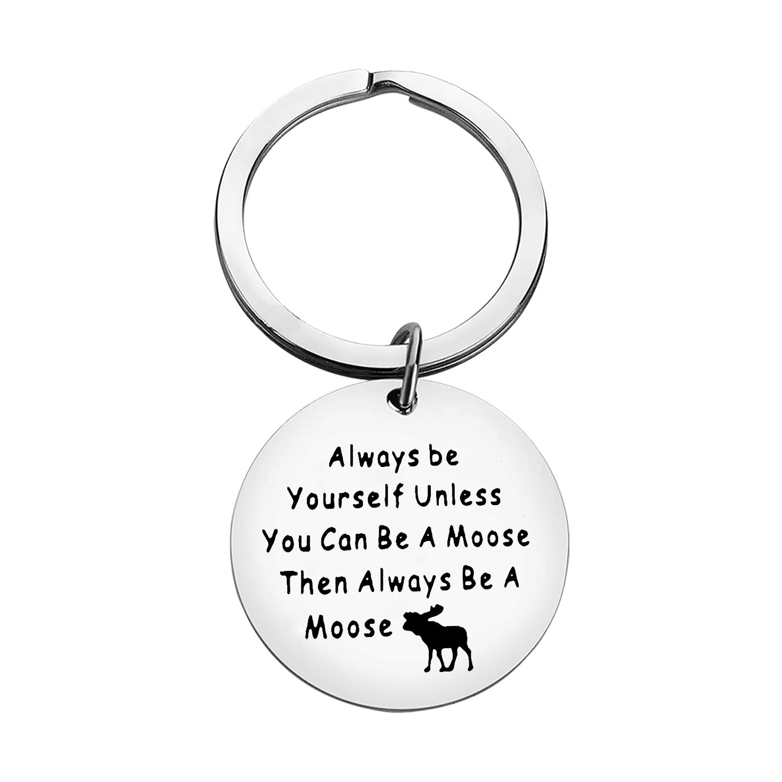 Vadaka Funny Inspirational Gift Keyring for Moose Lover Keyring Encouragement Keyring Gift for Moose Best Friend Gift Graduation Anniversary Christmas Birthday Gifts for Women Men Friend Son Daughter