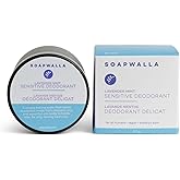 Soapwalla - Natural Sensitive Lavender Mint Aluminum-Free Deodorant Cream | Vegan, Cruelty-Free, Clean Skincare (Full Size, 2 oz | 57 g)