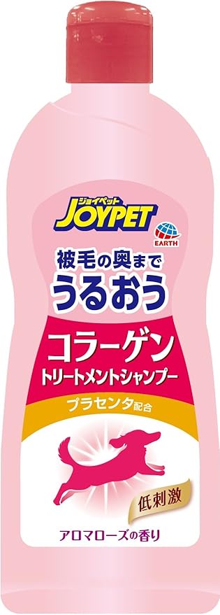 Amazon Joypet コラーゲン トリートメントシャンプー アロマローズの香り 犬用 350ml シャンプー 通販