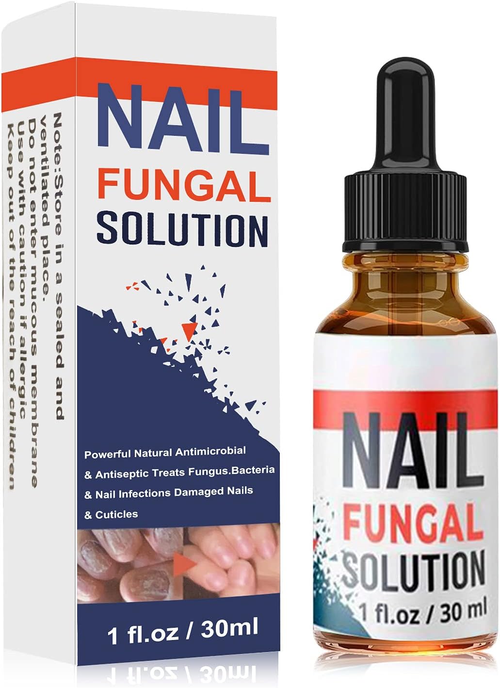 Toenail Fungus Treatment and Repair, Effective Fingernail & Toenail Repair Hydrates, Stopping Fungus Growth and Restore Healthy Nails (1 Bottle)