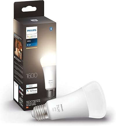 Philips Hue White E27 LED Bulb 1600lm Dimmable Bluetooth App Ready