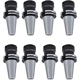 WFLNHB CAT40-ER32 Collet Chuck 2.76" Gage Length | 8Pcs Tool Holder Set for CNC Engraving Machine and Milling Lathe Tool