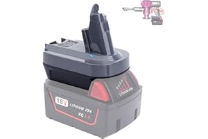 ELEFLY V6 Battery Adapter for V6 Series Vacuum Cleaner, Compatible with Dewalt 20V Lithium Battery & M18 Battery, Replacement for Dyson V6 Battery DC62 DC59 DC58 SV03 SV04 SV09 V6 Animal V6 Absolute