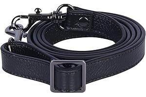 VanEnjoy Full Grain Leather Adjustable Crossbody Straps Replacement - 0.7” Wide, 25”-51” Long