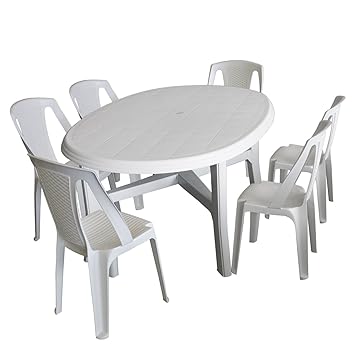 Gartenstühle Plastik Weiß