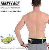 LocoJoy Running Belt Reflective Strip Fits 24-47 Inch Waist 6.5 Inch Phone view 4