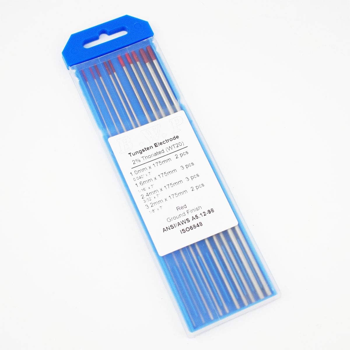 .040"x7" 10pk YESWELDER TIG Welding Tungsten Electrode 2 Thoriated