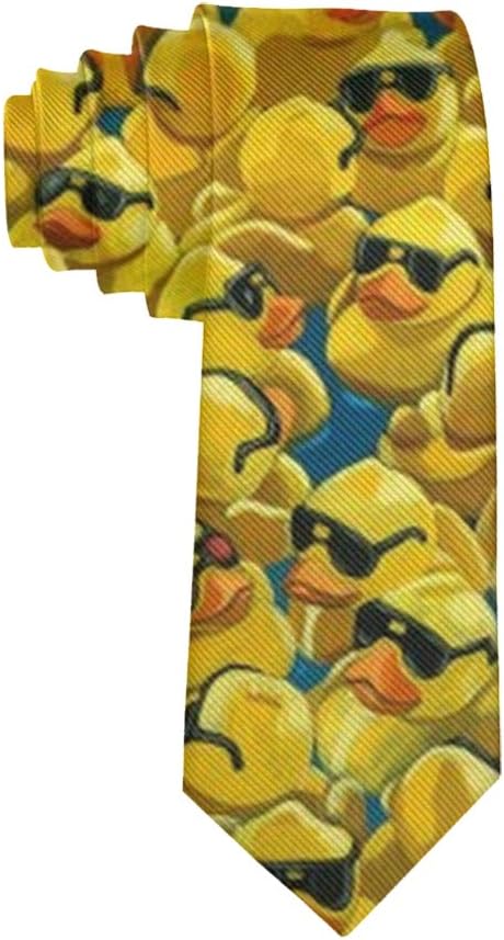 Business Rubber Duck Painting Necktie Skinny Tie Gift Mens Teens
