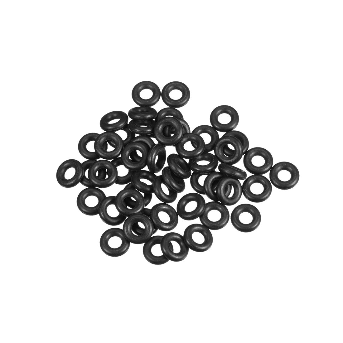 sourcingmap Nitrile Rubber O-Rings 12mm OD 5.8mm ID 3.1mm Width, Metric Sealing Gasket, Pack of 50