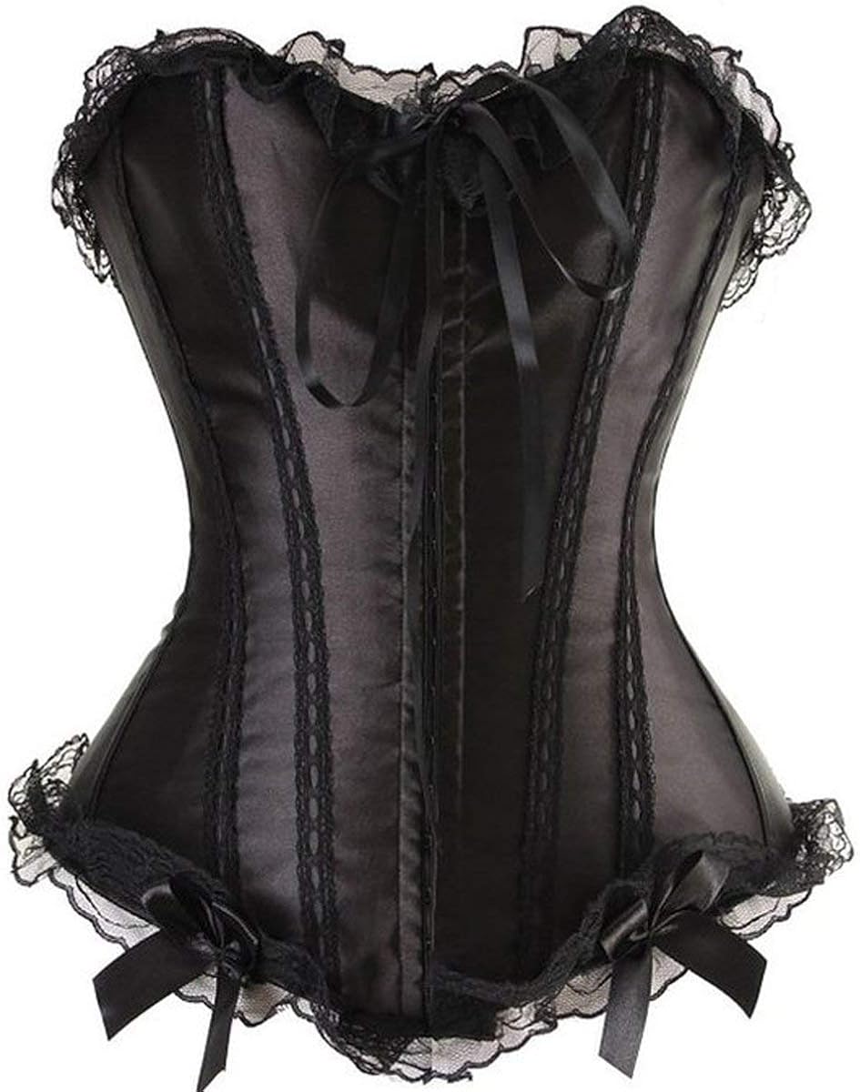 Damen Korsett Aus Satin - Unterbrust Corsage Für Karneval & Halloween