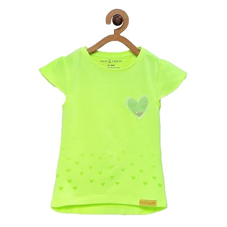 Girls lime green shirt Clearance