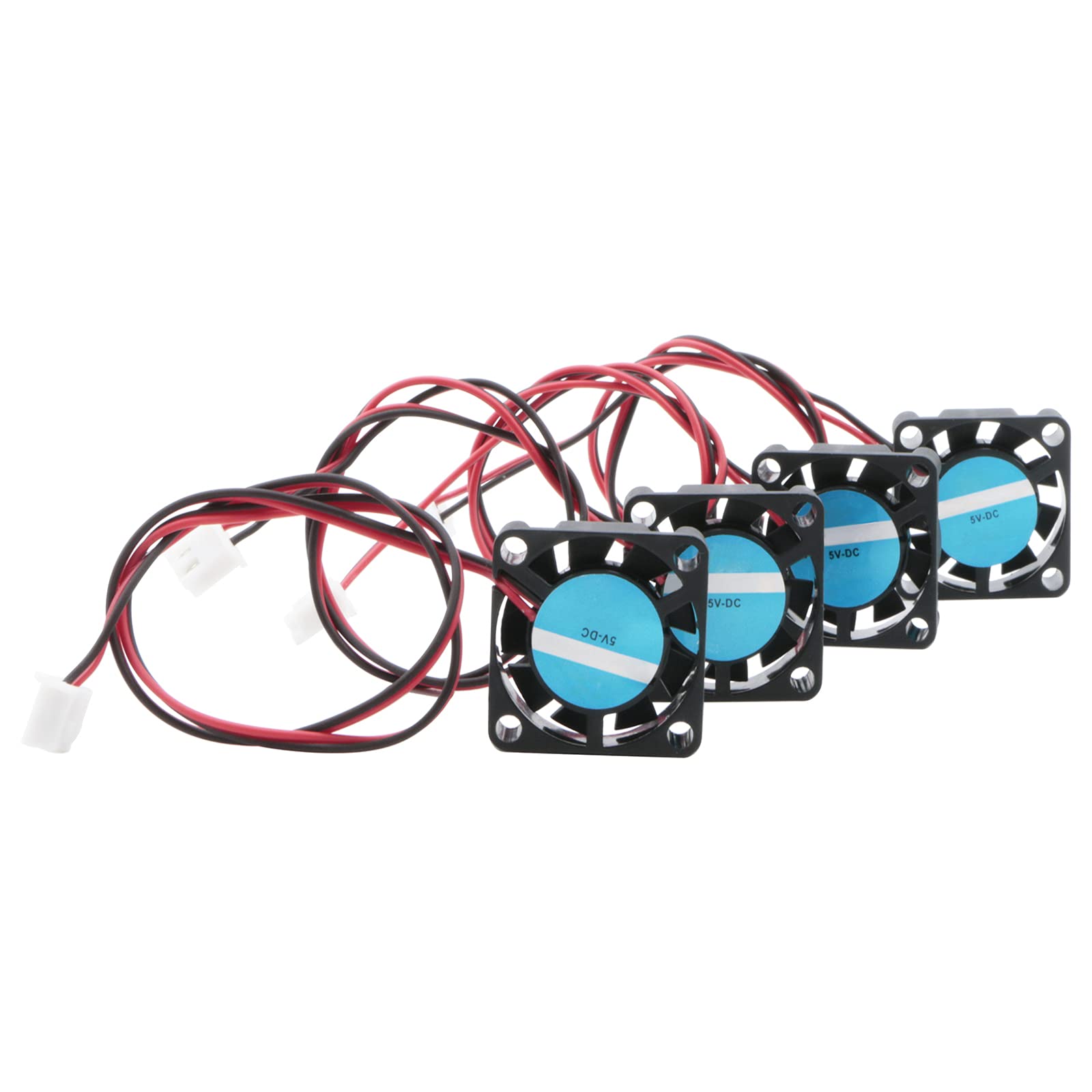 Rowiz Mini 25mm 5V Cooling Fan with 2 Terminal Interface DC Brushless Fan for PCB/Notebook/Printer, Pack of 4 — image 1