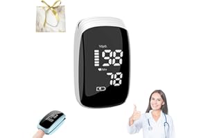 GROLOMO Non Invasive For Oxygen Meter - 2025 New Glucose Monitor No Pricking Glucose Meters,Intelligent Digital Display Blood Sugar Monitor,USB Charging For Home Or Outdoor Use (White)