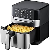 EVGTTI 8QT Digital Air Fryer, 1500W Electric Air Fryer Toaster Oven, Oil -Free Multifunction Air Fry with 60 Minute Timer for