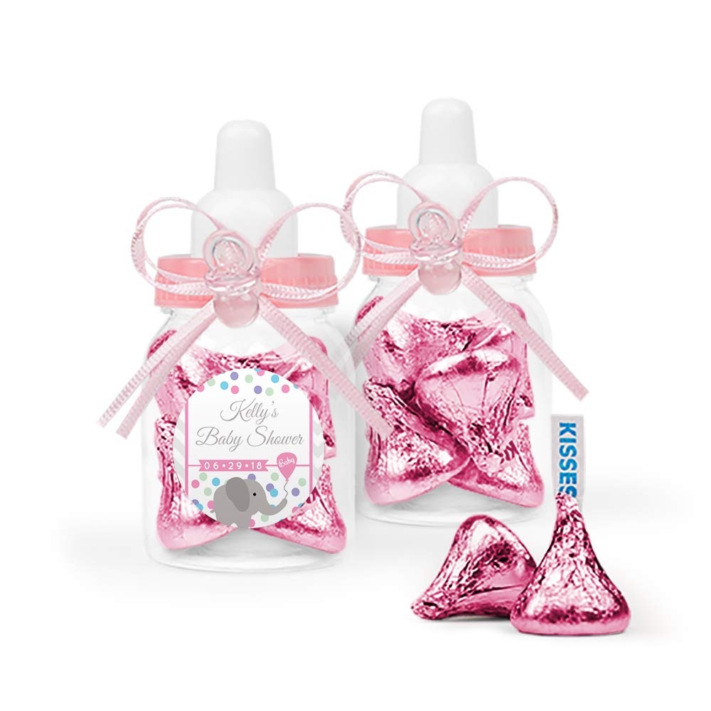 pink baby shower favors