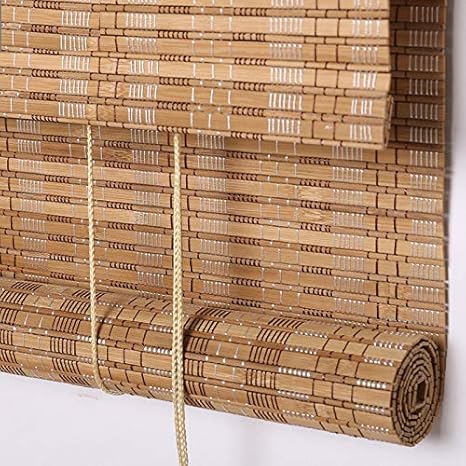 Amazon Com Bamboo Outdoor Roller Blinds 58 W X 96 H Inches Water Proof Uv Protection Light Filter Roll Up Bamboo Roller Shades With Valance For Windows Balcony Porch Patio Deck Doors Bamboo