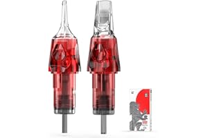 CNC Tattoo Cartridges Needles with Membrane 5Pcs Disposable Tattoo Needles Mixed Sizes 1003RL,1209RS,1215RM,1209RL,1007RLT EN04-SYZ