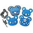 CuteZCute Sandwich Cutter and Cookie Stamp Kit, Cuddle Palz