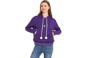 LINYUCHEN Cat Dog Pouch Hoodie Large Pet Pouch Sweatshirt Puppy Kitten Holder Carrier Pullover Shirt Unisex Hoodies