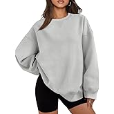 TIYOMI Plus Size Sweatshirts for Women Oversized Pullover Crewneck Sweatshirts Long Sleeve Casual Outfits Soft Tops XL-5XL