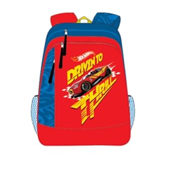 Hot Wheels Red School Backpack (MBE-MAT408)