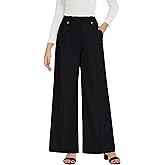 GRACE KARIN Womens Wide Leg Dress Pants, 2025 High Waisted Work Trousers, Business Casual Long Palazzo with Pockets