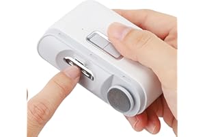 PARAROSE Automatic Nail Clipper with Nail File, Electric Baby Nail Clippers with Light, Rechargeable Nail Clippers with Catcher, Electric Nail File for Baby, Kids, Seniors, Caregivers