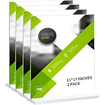 BeapTcely Clear Acrylic Sign Holders (11"x17") – Horizontal T-Shaped Display Stands For Menus, Photos, Flyers – 4 Pack - View #6