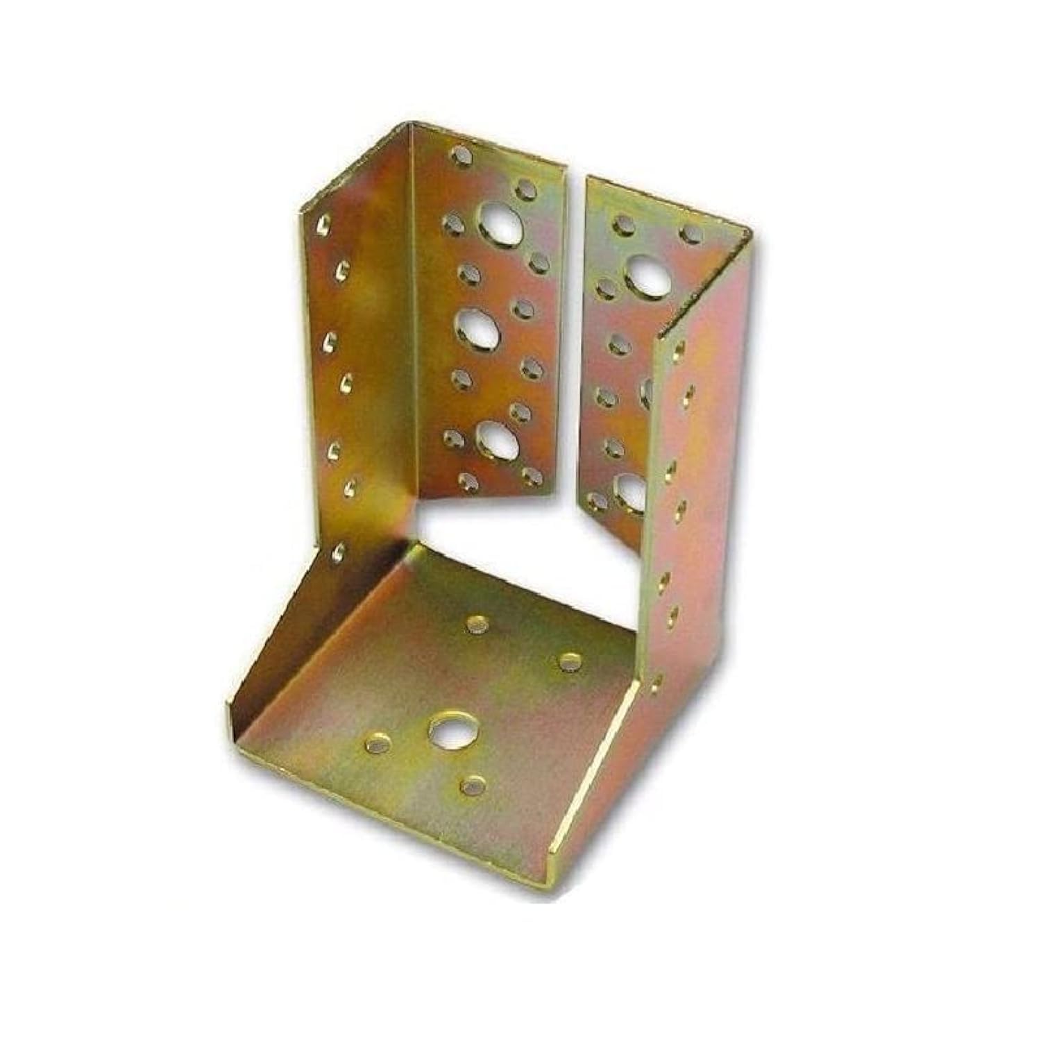 bricoleva.it Shoe Bracket for Wooden Beam Support in Tropical Steel with Inner Wings – Internal Shoe for Wooden Beams, Joint Plate for Gazebo Canopy Poles