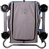 Disc-O-Bed Kid-O-Bunk Camping Cots Folding Storage Cabinet for Travel, Grey