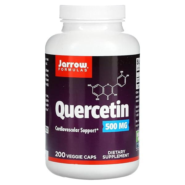 JARROW FORMULAS QUERCETIN 500 MG – 200 VEGGIE CAPS, PACK OF 2 – SUPPORTS ANTIOXIDANT STATUS, CARDIOVASCULAR HEALTH & IMMUNE HEALTH – 400 TOTAL SERVINGS