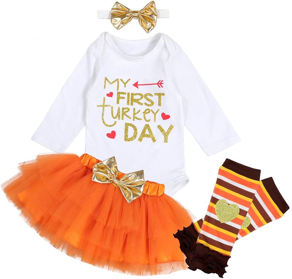 thanksgiving romper baby girl
