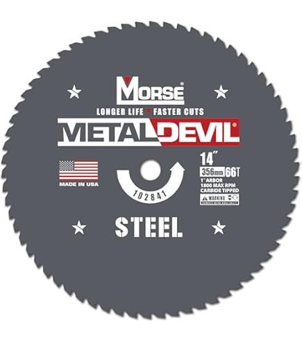 Amazon.com: Morse Metal Devil CSM1280FNFC, Circular Saw Blade