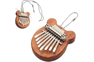 Mini Kalimba Thumb Piano Shabili Bear Drop Eight-Tone Mini Thumb Fiddle Portable Instrument Thumb Fiddle Kalimba Finger Fiddl