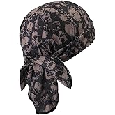 Sweat Wicking Do Rags Skull Caps, Cooling Hip Hop Hat, Beanie Durag Motorcycle Head Wrap Doo Rag Liner for Men Women